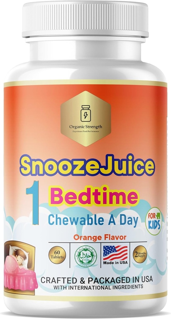 Çocuklar Bed Time 1 Chewable Tablet A Day Halal Vitaminleri Yaş 4-12, 60 Hizmetler