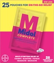 Midol Tamam The Go Caplets with Acetaminophen for Menstrual Symptom Relief, Period Cramp and Menstrual Pain Relief, Count 50 (25 Pouches of 2)
