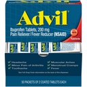 Advil Ağrı Reliever ve Ateşleme, Ağrı Yardımı Ibuprofen 200 mg for Headache, Backache, Menstrual Pain and Joint Pain Relief - 50x2 Kaplamalı Tabletler