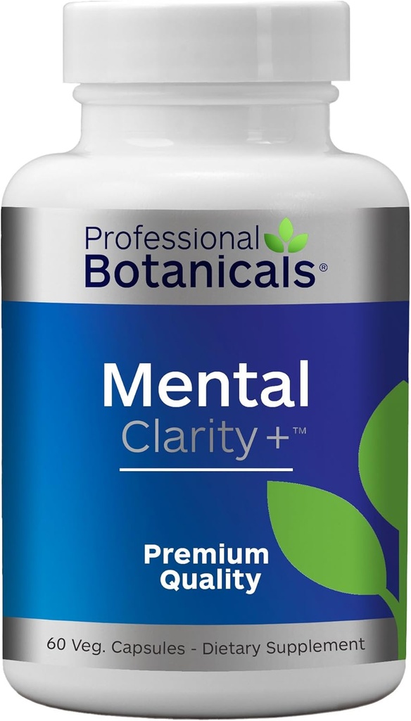 Profesyonel Botanikler Zihinsel Clarity, Focus, Enerji, Memory & Clarity - 60 Vegetarian Capsules