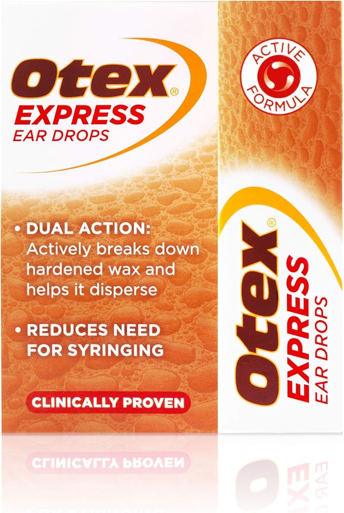 Otex Express Ear Drops for Hardized Ear Wax, 10 ml
