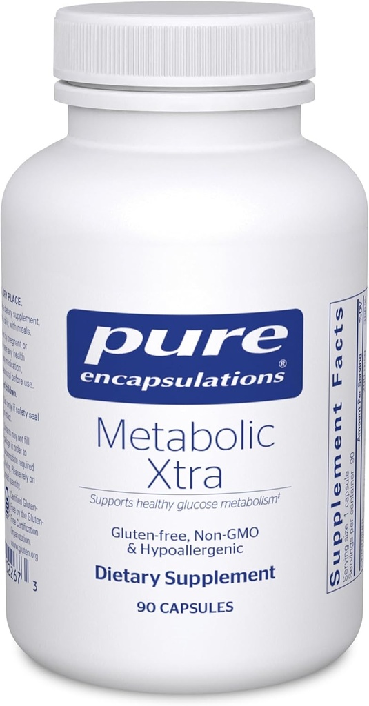 Pure Encapsulations Metabolic Xtra | Supplement to Support Carbohidrat Metabolism, and Homeostasis* | 90 Capsules