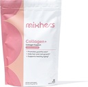 MIXHERS Collagen Toz Supplement | 30 Günlük Supply | Marine Collagen, protein Toz, C vitamini ve Nail | Skin, Hair & Nail Kadınlara Destek | Vanilla Cream Flavor