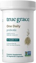 True Grace One Daily Probiotic - 60 κάψουλες για χορτοφάγους - 90 δισεκατομμύρια CFU - Gut, Digestive & Immune Health Support Blend with Prebiotic Fiber - Gluten & Soy Free - 60 Services