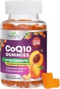 100 mg Yetişkinler için CoQ10 Gummies - 3X Güçlü, Yüksek Abhidrasyon, Kalp Sağlığı Desteği ve Enerji Üretimi için Antioksi Supplement, Ultra Coenzyme Q10 Vitaminleri, Coq 10 Supplements - 60 CoQ10 Gummies