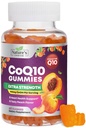 100 mg Yetişkinler için CoQ10 Gummies - 3X Güçlü, Yüksek Abhidrasyon, Kalp Sağlığı Desteği ve Enerji Üretimi için Antioksi Supplement, Ultra Coenzyme Q10 Vitaminleri, Coq 10 Supplements - 60 CoQ10 Gummies
