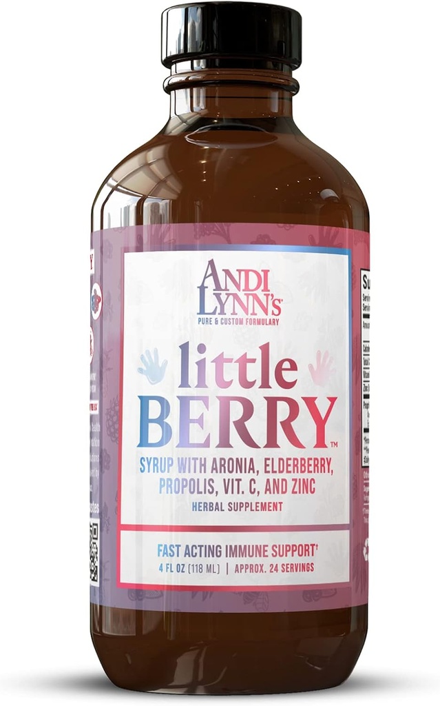 Vei Lynn'in KüçükBerry, Yaşlılar Çocuklar için Syrup - Organik Vitamin C & çinko, Herbal Supplement - Hızlı Teklif Immune Desteği, 4oz - Çocuklar için Saf Yaşlılar Syrup