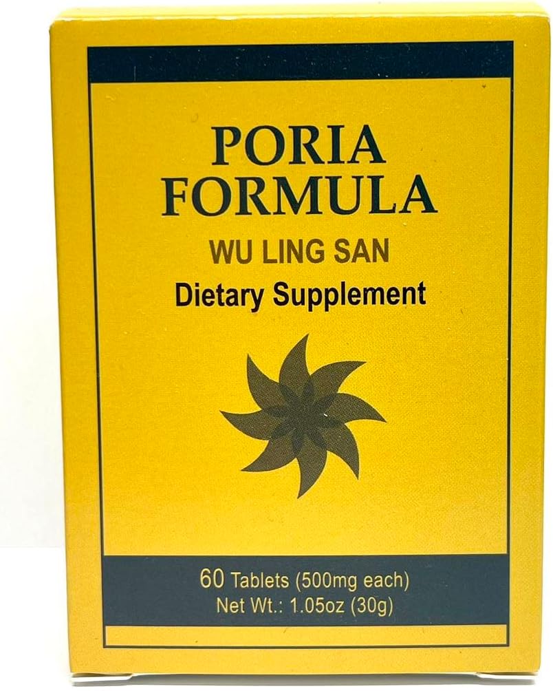 Poria Formula - Wu Ling San Herbal Supplement Urinary System'i teşvik eder ve ABD'de yapılan 60 Tablet 500 mg/her şeyi güçlendirir