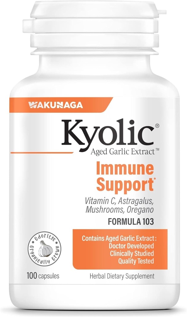 Kyolic aged Garlic Extract Formula 103, Ανοσοποιητική υποστήριξη