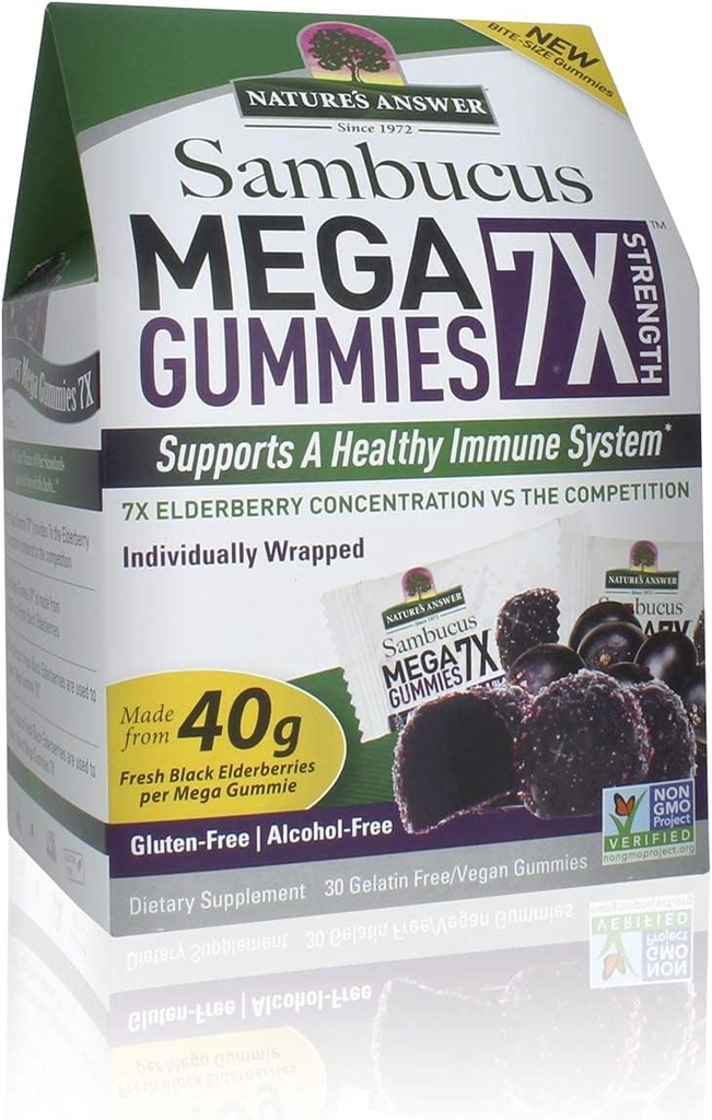 Nature'S Cevap Sambucus Mega Gummies 7x (30 Gummies)