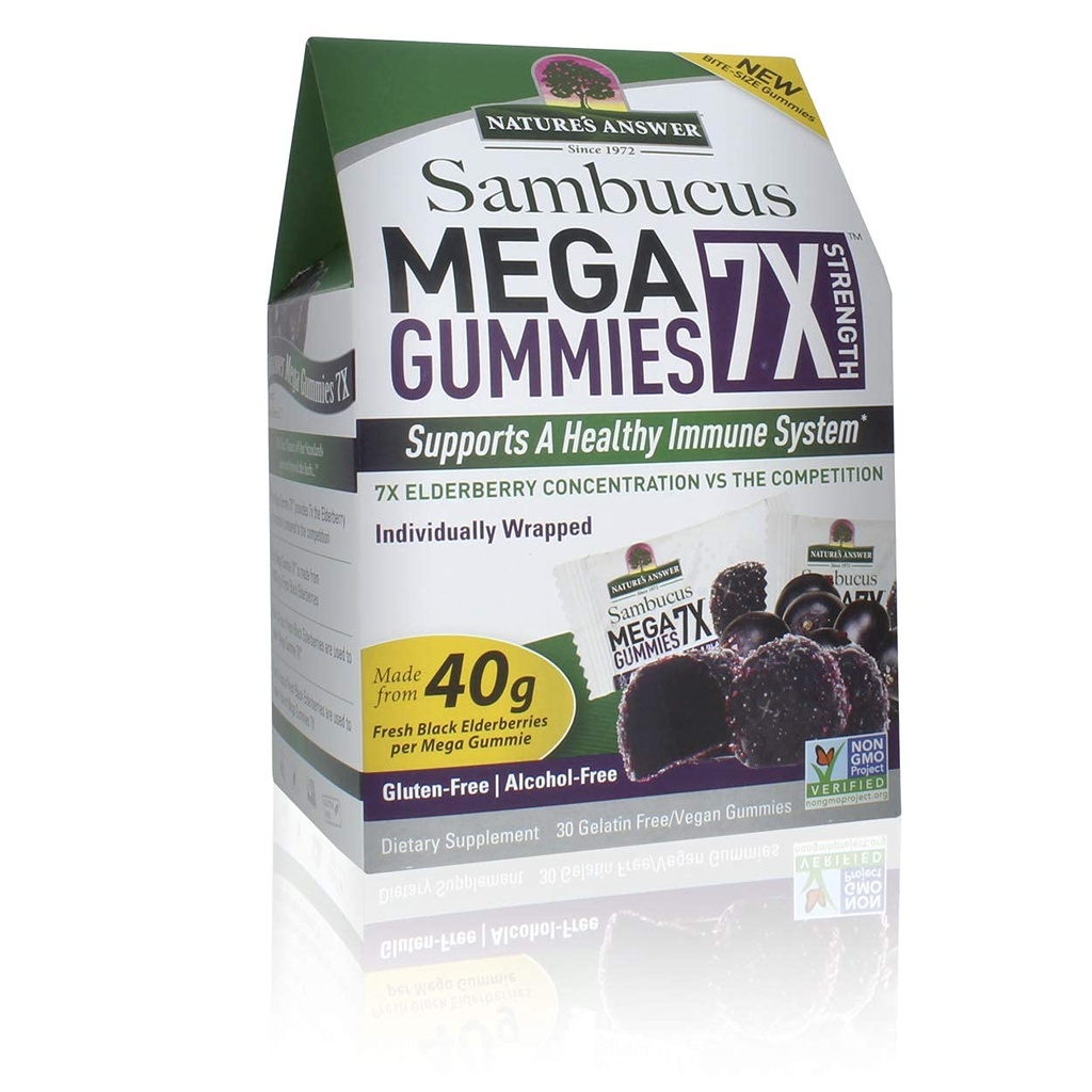 Nature'S Cevap Sambucus Mega Gummies 7x (30 Gummies)