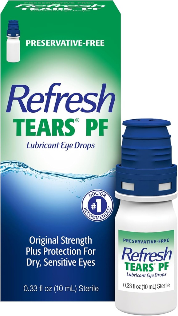 Yeni Tears PF Preservative-Free Yapay Tears Lubricant Eye Drops, 0.33 fl oz (10 mL)