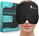 Rahat Migraine Headache Relief Cap - Migraine Buz Kafası 360° Formlama Tasarım - Gel Buz Cap - Doğal Hot veya Cold Therapy For Headache, Ger, Puffy Eyes, Stres - Bir Boyut Tüm