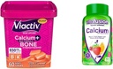 Viactiv Chews ασβεστίου & vitafusion Gummies ασβεστίου, 60 Chews & 100 Count - Συμπληρώματα υγείας οστών & δοντιών