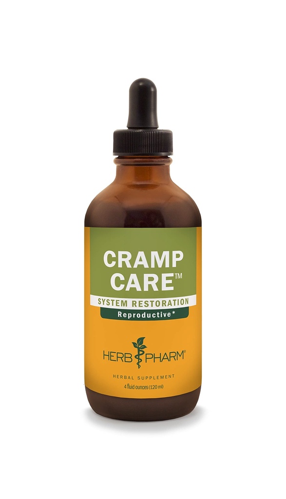 Herbm Phar Cramp Care Liquid Herbal Extract Drops to Support a natural Menstrual Cycle, 4 Oz