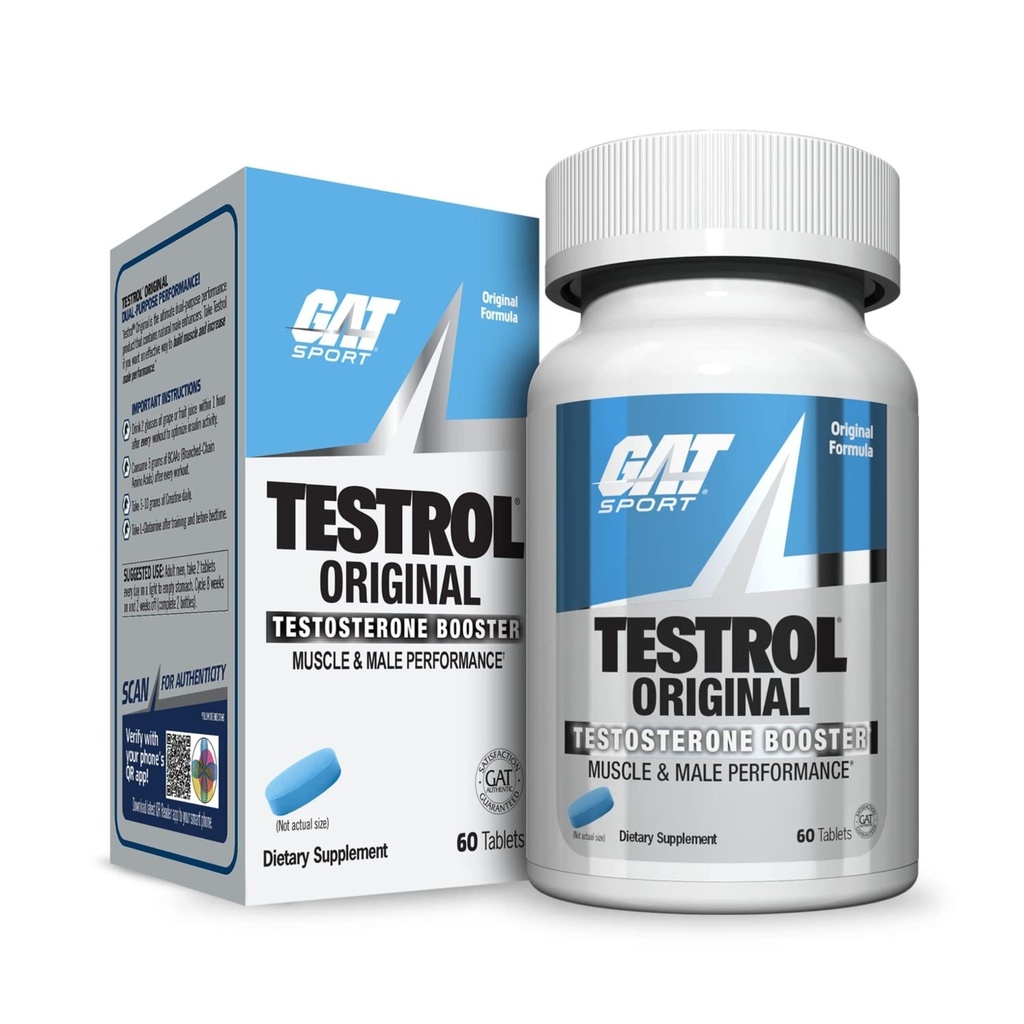 GAT Sport Testrol Original Test ATM | Erkek Performansı, Vitality, Tribulus, çinko, Magnezyum | 60 Capsules