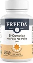 Freeda Vitamin B Complex No Follic No PABA - Super B Complex Kosher Vitamin Supplement with Vitamin B1 Vitamin B2 Vitamin B3 Vitamin B5 Vitamin B6 Vitamin B12 - Vit B Complex B for Women & Men (250 Ct)