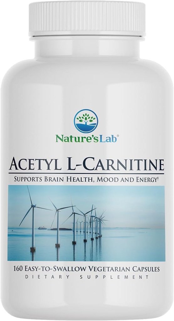 Nature's Lab Acetyl L-καρνιτίνη 2.000mg - 160 Κάψουλες
