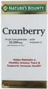 Nature's Bounty Cranberry Diyetary Supplement 60 Soft Gels