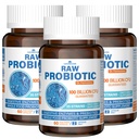 Kadınlar ve Erkekler için Raw Probiyotikleri - 100 Milyar CFU, 35 Strains, Organik Prebiyotikler ve Digestive Enzymes for Digestive, Gut & Immune Health - Soy ve Gluten Free, Non-GMO, 180 Vegan Capsules