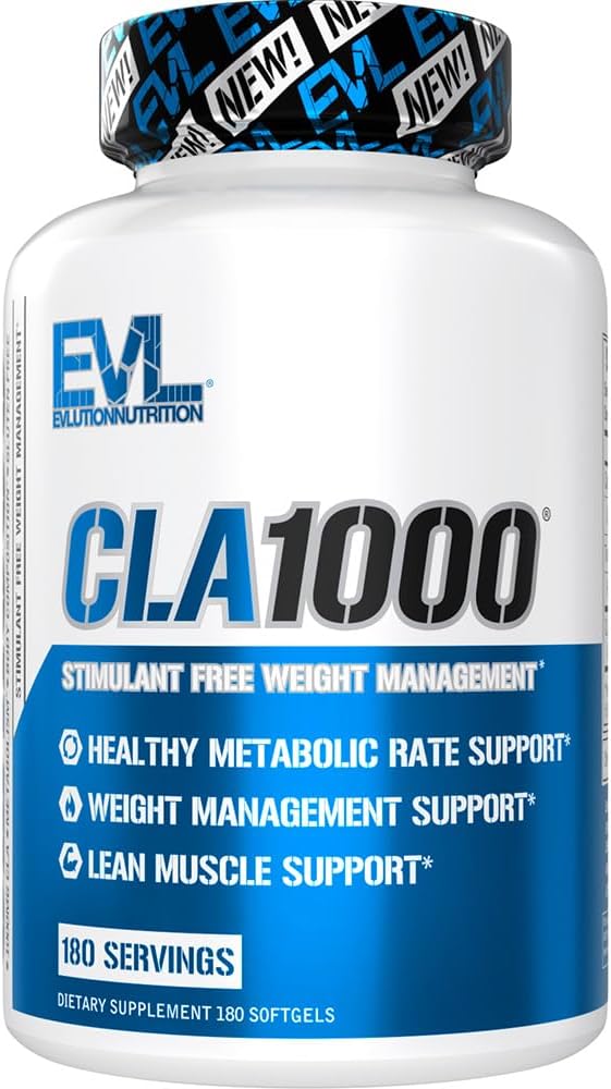 Conjugated Linoleic Acid CLA Pills - CLA 1000 mg Diyet Pilleri Kilo Vermeyi Desteklemek için Kilo Verme Şişmanları ve Hızlı Metabolism - Stimulant-Free CLA 1000 mg Safflower Based Fat Kaybı Desteği Pills - 180