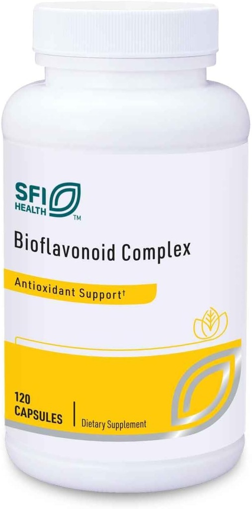 Klaire Labs SFI Health Bioflavonoid Kompleksi - Immune, Cardiovascular & Antioksik Destek Supplement with Citrus Bioflavonoids, Quercetin & Helsing (120 Capsules)