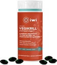 iwi Life Vegikrill Omega-3, 30 Softgels (30 hizmet), Vegan, Plant-Based Algae Omega-3 Astaxanthin, Whole-Body Support Diyetary Supplement, Krill & Fish Oil Alternative, No Fishy Aftertaste