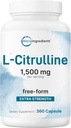 L Citrulline 1.500 mg In Service, 360 Capsules | Ekstra Kuvvetli Citrulline in Free Form | Amino Asit + Nitrik Oksit | Enerji, Kas Recovery, & Heart Support Supplement | Non-GMOMO