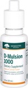 Genstra Brands D-Mulsion 1000 - Sıvı Vitamin D Supplement - Doğal Limon Flavor - 1 Fl Oz