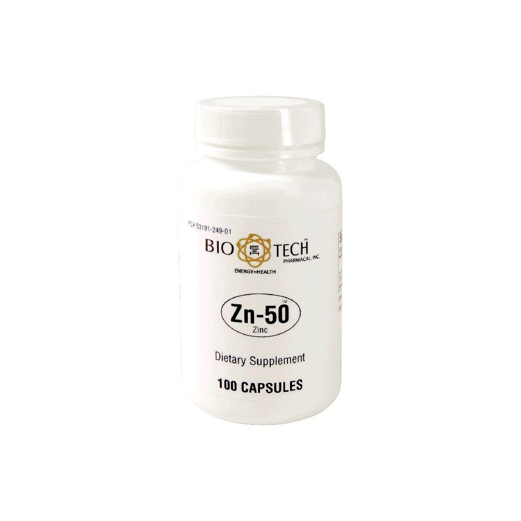 Bio-Tech - Zn-50 çinko Gluconate 50 mg 100 caps