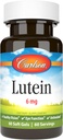 Carlson - Lutein, 6 mg, Sağlıklı Vizyon ve Göz Fonksiyonu, Antioksi, 60 Softgels