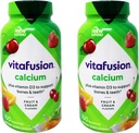 Vitafusion Calcium, Gummy JKHyWW Vitamins For Adults, 500 mg, 100 Count (Pack of 2)