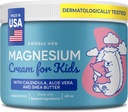 DOODLE HOG Magnezyum Krem for Kids - Soothing Relief & Relaxation with Calendula, Aloe Vera, Shea Butter - Topical Magnezyum Cream for Sleep - USA Made - (4 oz, Unscented)