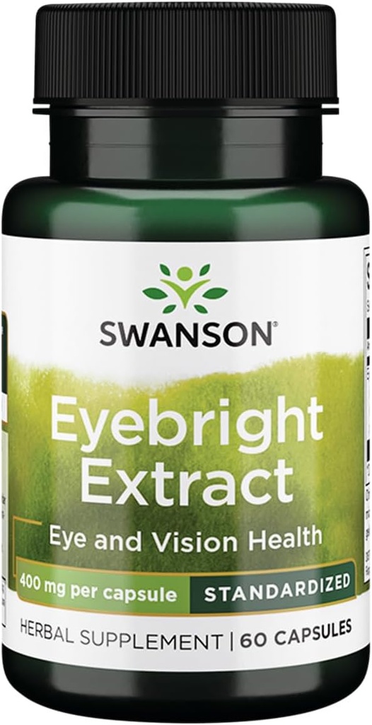 Swanson Eyebright 400 Milligrams 60 Capsules