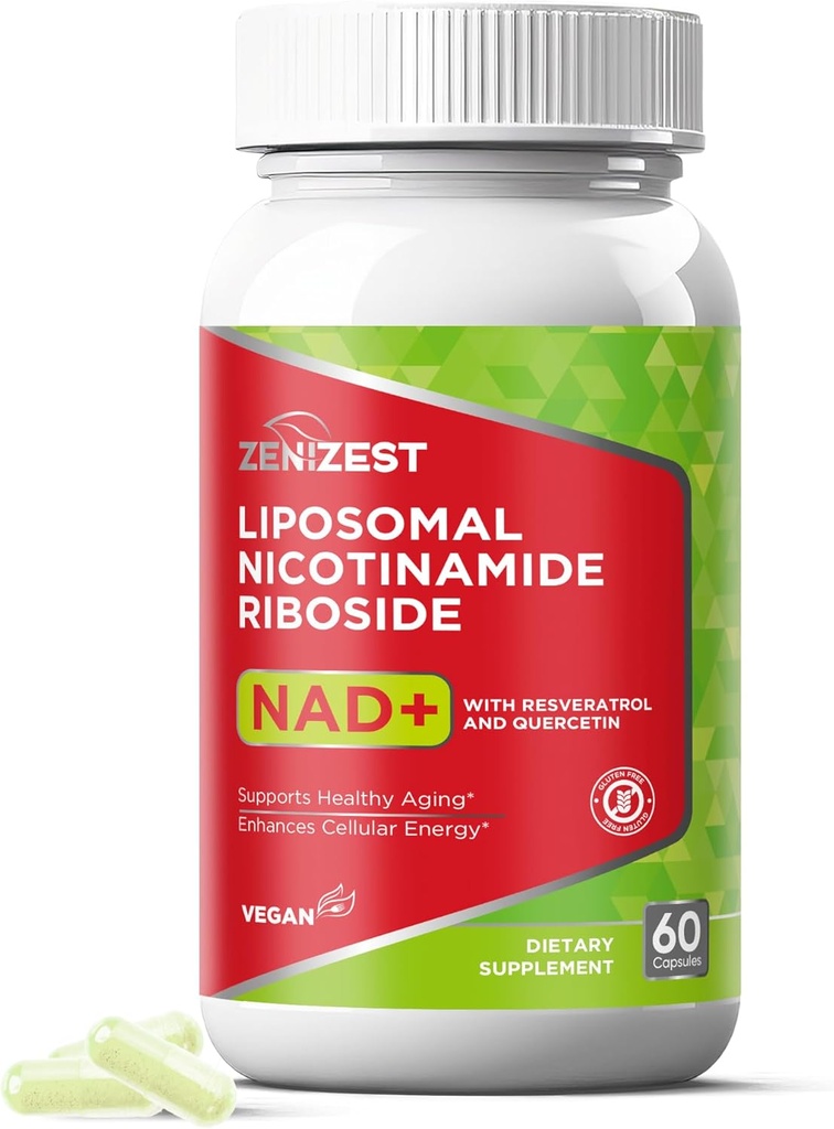NAD+ Tamam NMN Alternative - Liposomal Nicotinamid Riboside with Resveratrol & Quercetin for Anti Aging Cell Rejenerasyon Energy Focus for Men Women Women Women