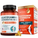 Glucosamine Chondroitin MSM Ortak Destek Tamamı - Collagen,, Turmeric ve Ginger, Hyaluronic Acid, Glucosamine Chondroitin Sulfate for Ortak Konfor - Gluten Free, Non GMO, 180 Capsules