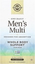 Solgar One Daily Men's Multivitamin Whole Body Support Supplement, Highly Absorbable Gecikme Bir Günlük Insanlar Için Bir Zaman Kapsülü - Immune Heart Energy Stres & Kas Health, 60 Hizmet