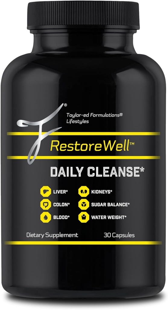 RestoreWell Daily Cleanse - Purify & Revitalize The Body - Liver, Colon, Blood, Kidney Cleanse