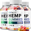 Life Boost Hemp Gummies - Hemp Seed Extract LifeBoost Hemp Gummies Tinnitus Herbal Supplement, Health and Wellness Support, All Natural Life Boost Hemp Gummy (3 Pack - 180 Gummies)