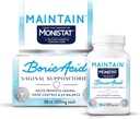 Monistat'ın yapımcılarından, Boric Acid Suppositories for Women, Fragrance-Free iss for Vaginal Odor Control and PH Balance Without Irritation, 30 Count