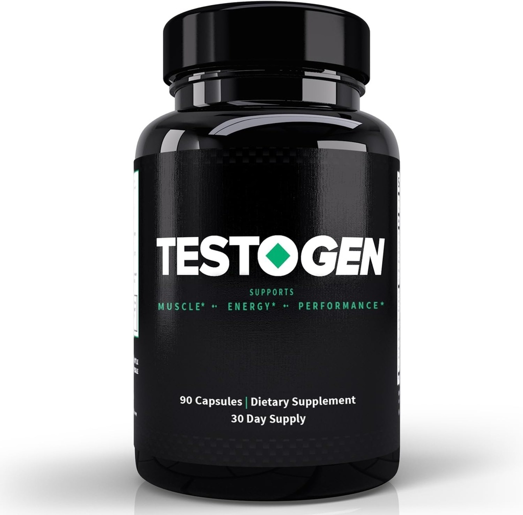 Erkekler için TestoGen ATM - Doğal Erkek Vitality Supplement to Combat Low Energy Levels, Fight Fatigue, Support Kilo Control, Muscle Growth & Focus - 3-Month Supply