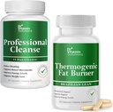 DR VITAMIN SOLUTIONS Professional Detox Cleanse and Thermogenic Fat Burner Sche - 15 Günlük Kilo Yönetimi, Gut Health ve Bloating Relief - 2Pack of each
