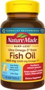 Nature Made Extra Strength Omega 3 Fish Oil Συμπληρώματα, 1400mg, Fish Oil Omega 3 Συμπληρώματα ως Esters Αιθυλική για υγιή καρδιά, εγκέφαλο, μάτια, υποστήριξη Mood, 45 Softgels, 45 ημέρα προσφοράς