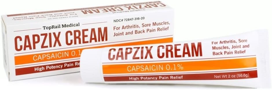 for Pain Relief 2 OZ Capsaicin .1% High Potency/ Maximum Strength