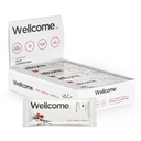 Wellcome Tart Cherry Vanilla Marine Collagen protein Bar with Ashwagandha and L-Theanine - Adaptojenik Snack Bar - Süt Free Health Bar for Fonksiyonel Active Lifestyle (Pack of 12)