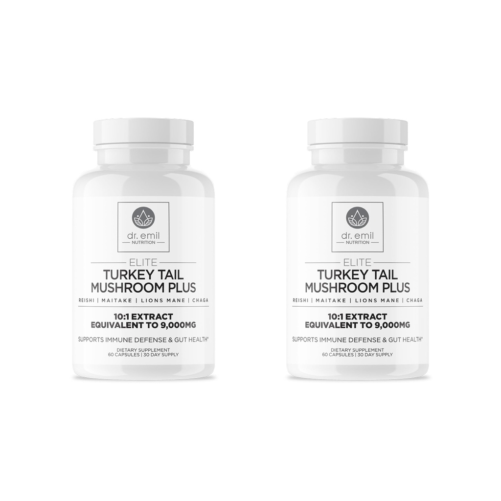 DR. EMIL NUTRITION Elite Türkiye Tail Mushroom Plus Twin Pack