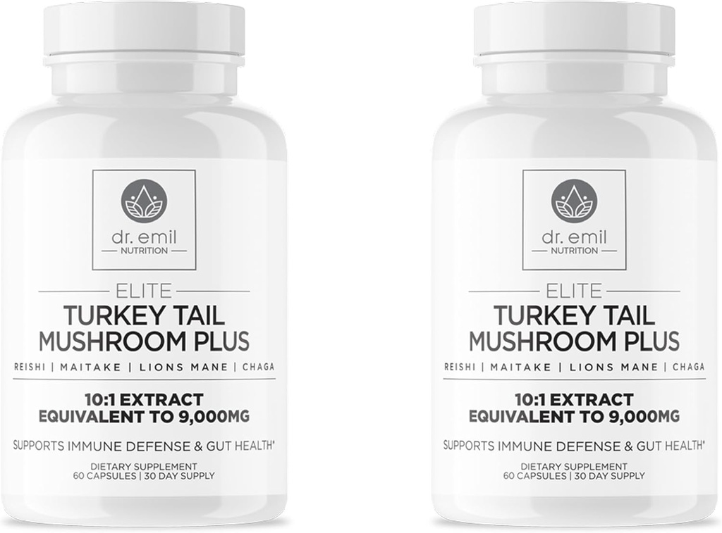 DR. EMIL NUTRITION Elite Turkey Tail Mushroom Plus Twin Pack