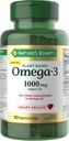 Nature's Bounty Omega 3, Plant-based Omega 3 συμπλήρωμα λιπαρών οξέων, 520mg, υποστηρίζει όλη την υγεία του σώματος συμπεριλαμβανομένης της καρδιάς, του δέρματος, των αρθρώσεων, 30 χορτοφαγικά Softgels, Fish Oil Εναλλακτική