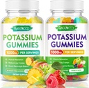 Κάλιο Κιτρικό Gummies 1000mg, Υψηλής Ικανότητας Συμπληρώματα Κάλιο Gummies για ενήλικες γυναίκες και άνδρες, Κάλιο Gummies πόδι στήριξης Κράμπες & μυϊκή υγεία, ανανά & μικτή γεύση φρούτων