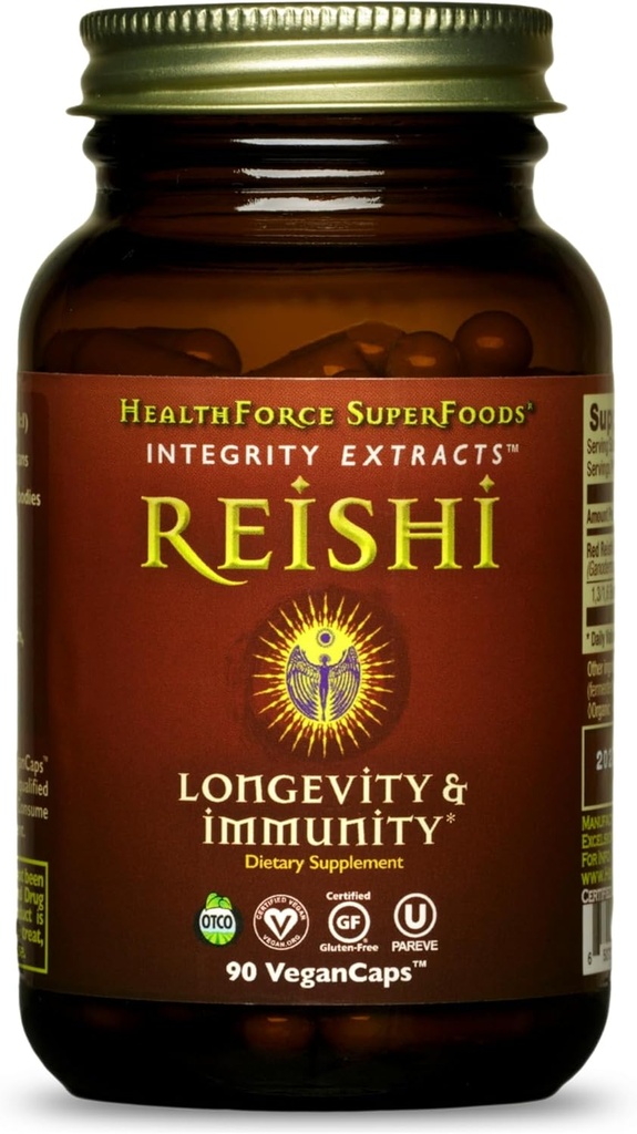 HealthForce SuperFoods Integrity Extracts Reishi - Capsules - 90 Vegan Capsules